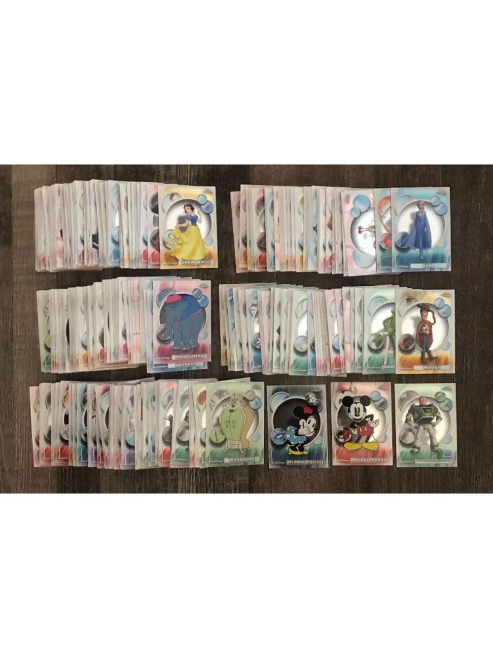 2026 Topps Chrome Disney Base Card LOT of 284 Mickey Mouse Elsa Woody +